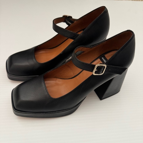 Anthropologie Angel Alarcon Ankle-Strap Heels Sz. 38 - Picture 5 of 14